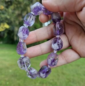 amethyst free form bracelet
